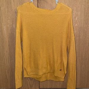 Hollister Yellow Knit Sweater